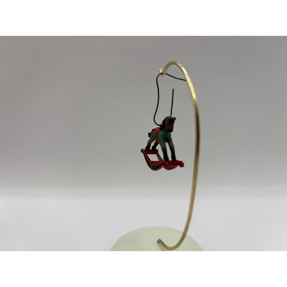 Hallmark Keepsake Ornament 1997 Miniature Rocking Horse 10th in Series Vintage
